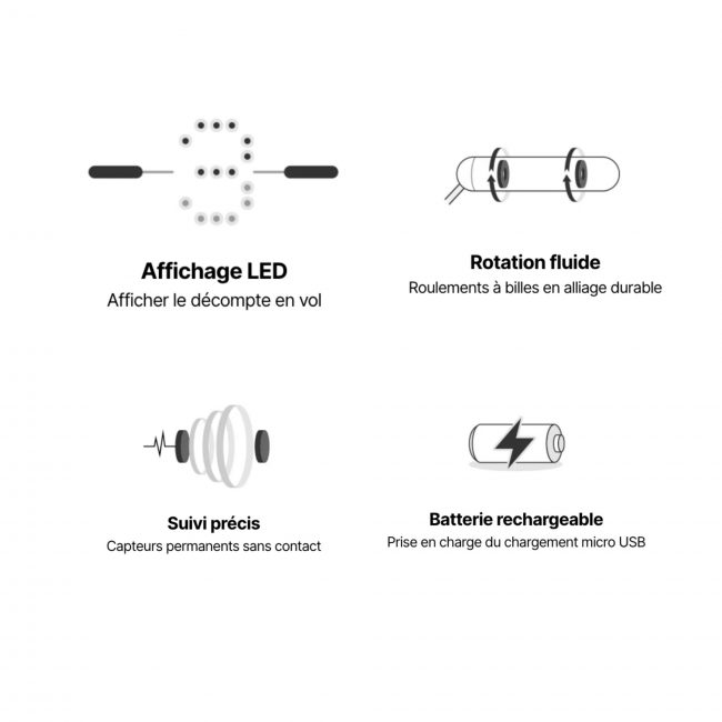 Corde à sauter à LED Chrome - TANGRAM – Image 5